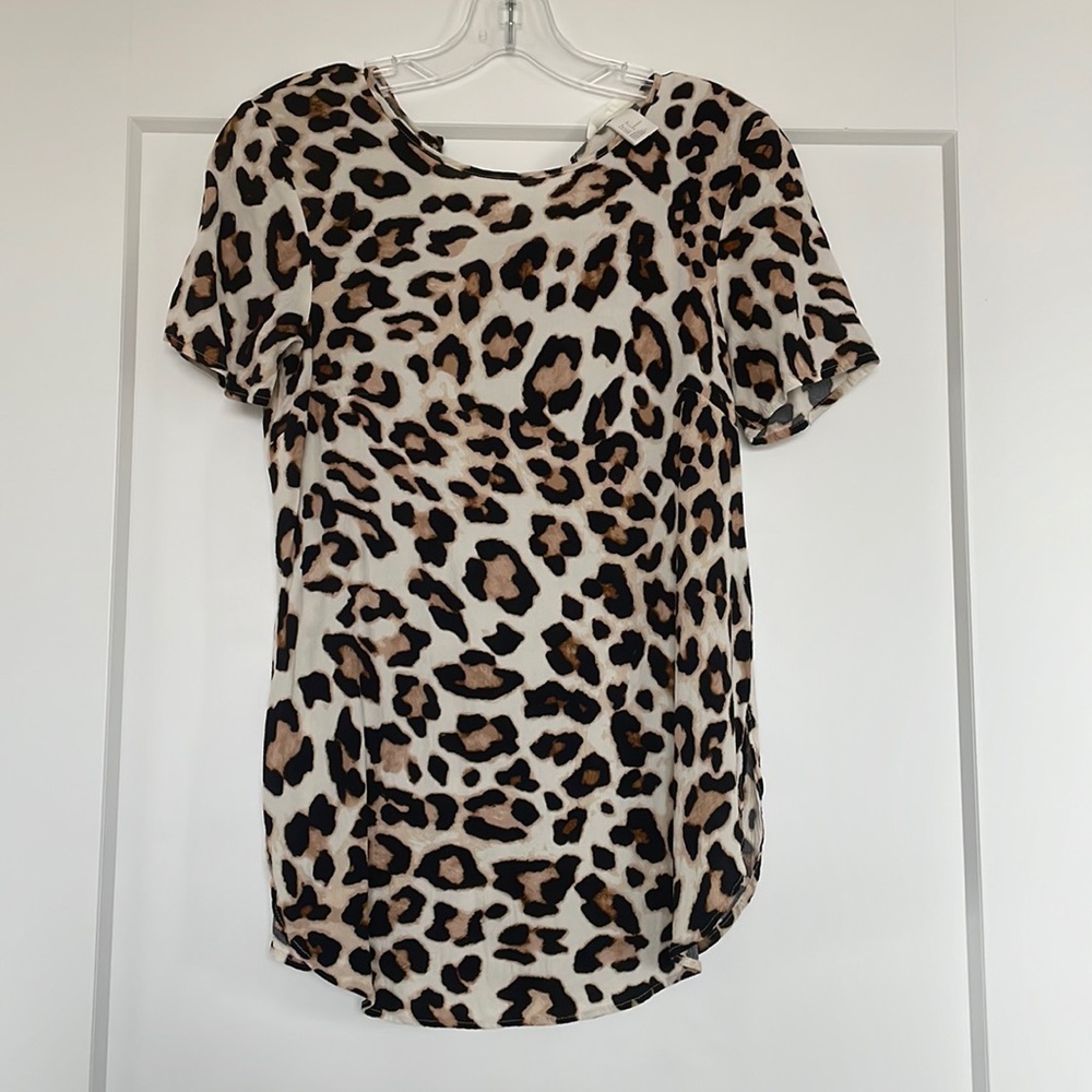 Leopard top- never worn